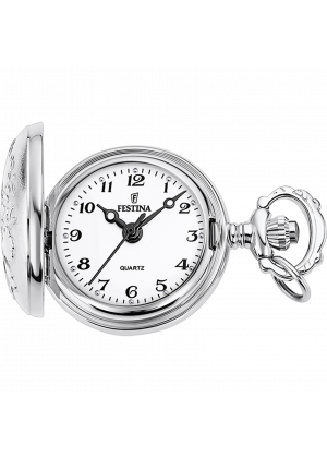 Festina pocket f2032/1 white women's pocket watch