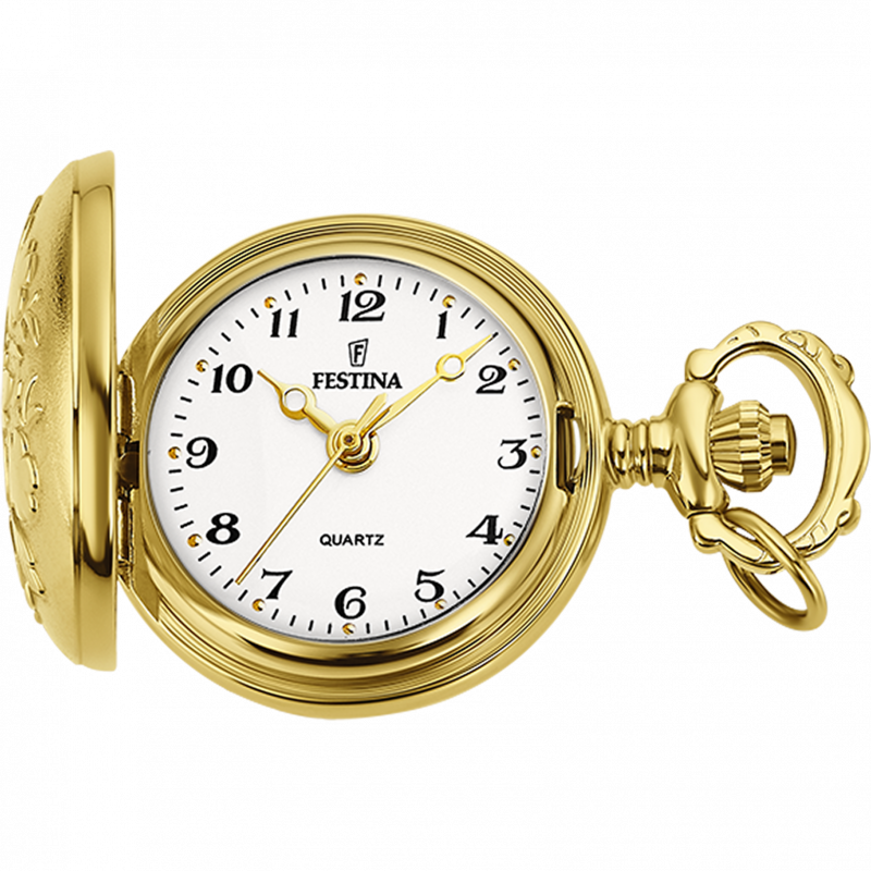 Festina pocket f2033/1 white women's pocket watch