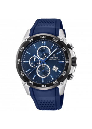 Festina the originals watch f20330/2 blue rubber strap, men's