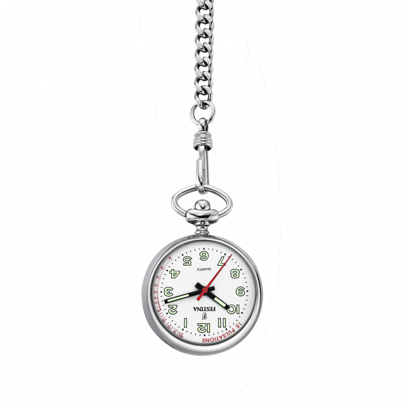 Festina f2034/1 white women's pocket watch