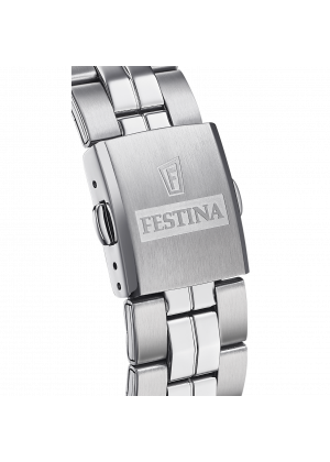 Festina classics watch f20437/1 white steel strap, men