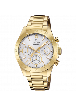 Festina boyfriend watch f20400/1 silver steel strap, women's