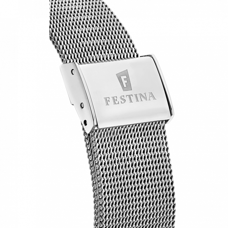 Festina mademoiselle watch f20420/1 mother-of-pearl steel strap, women