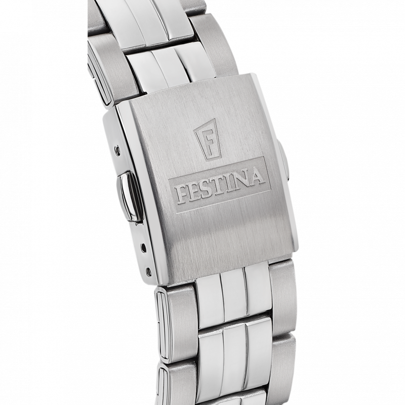 Festina classics watch f20425/1 white steel strap, men