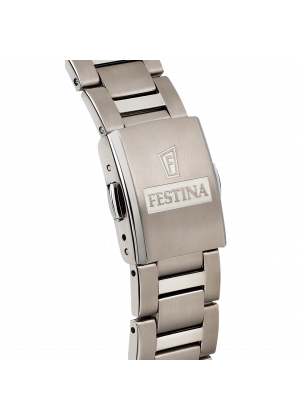 Festina titanium watch f20435/1 silver titanium strap, men's