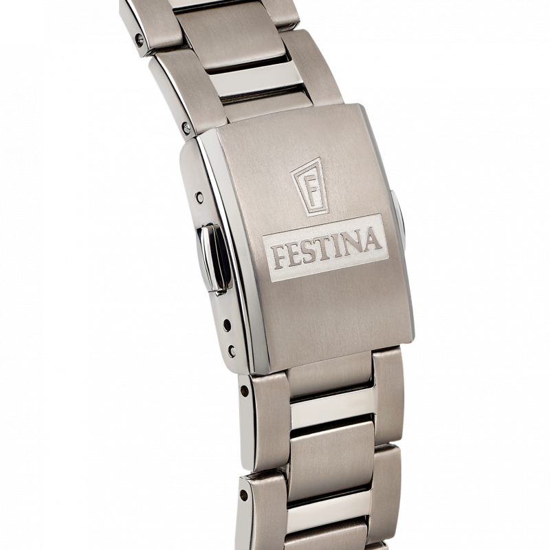 Festina titanium watch f20435/1 silver titanium strap, men's