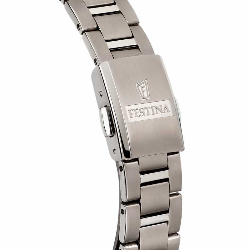 Festina calendar titanium watch f20436/2 gray titanium strap, women's.