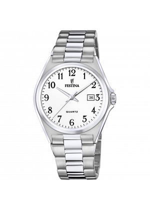 Festina watch f20552/1 white steel strap, men