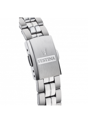 Festina classics watch f20438/1 white steel strap, women