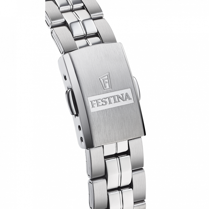 Festina classics watch f20438/4 stainless steel with stainless steel strap, women's.