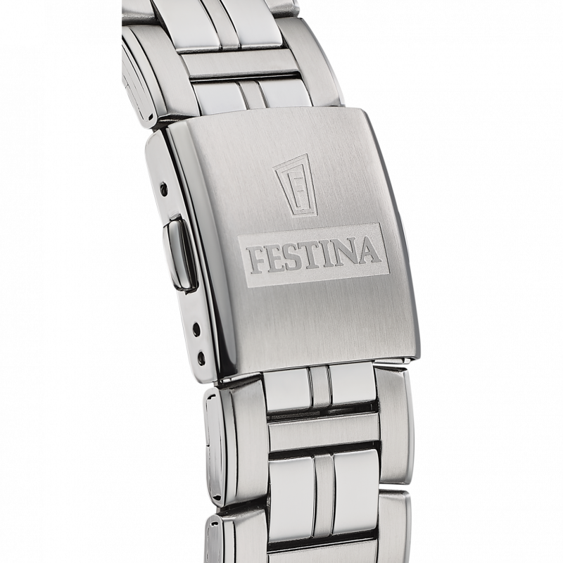 Festina multifunction collection watch f20445/1 silver steel strap, men