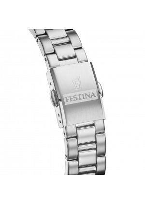 Festina classics watch f20553/1 white steel strap, women's