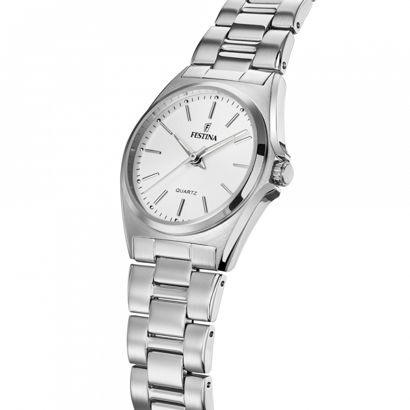 Festina classics watch f20553/2 white steel strap, women