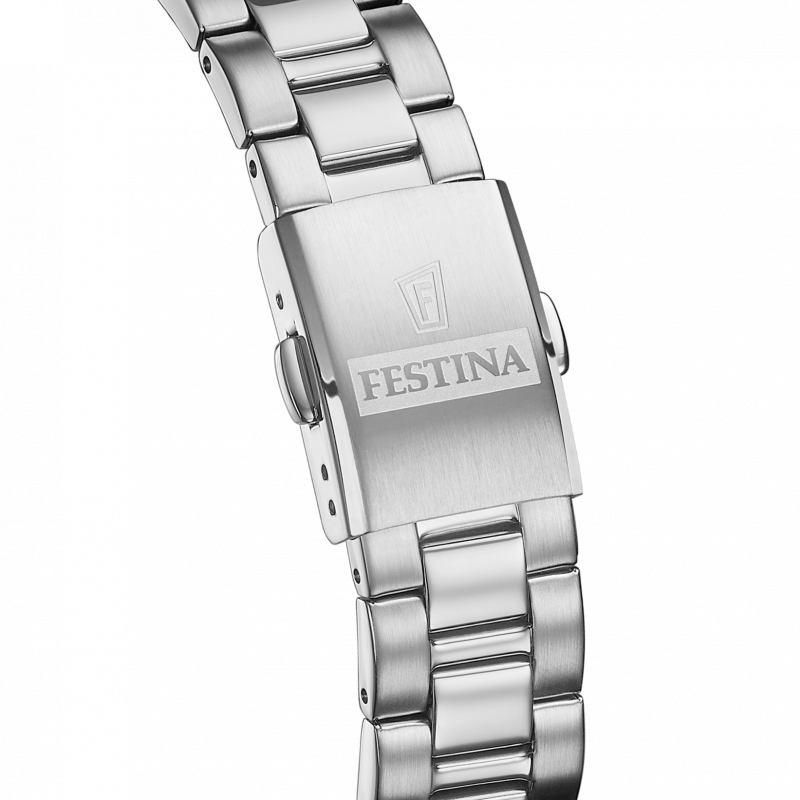 Festina classics watch f20553/2 white steel strap, women