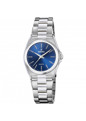 Festina classics watch f20553/3 blue steel strap, women