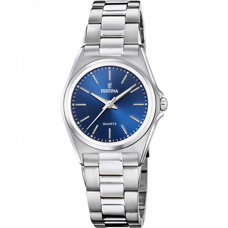 Festina classics watch f20553/3 blue steel strap, women