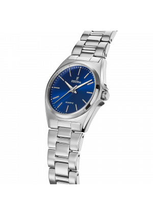 Festina classics watch f20553/3 blue steel strap, women