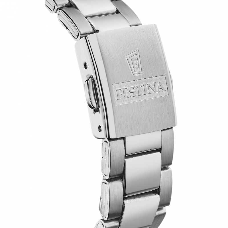 Festina junior collection watch f20457/1 white steel strap, children's.