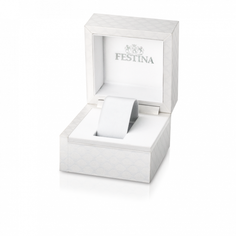 Festina junior collection watch f20457/1 white steel strap, children's.