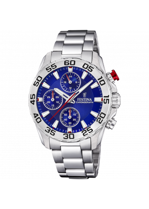 Festina junior collection watch f20457/2 blue steel strap, children's.