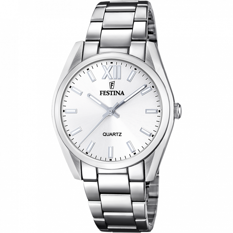 Festina watch f20622/1 alegría collection, silver dial, women's.