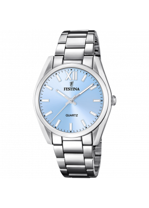 Festina watch f20622/3 alegría collection, blue steel strap, women's.