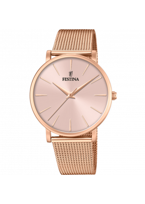 Festina boyfriend watch f20477/1 with pink steel strap, for women.