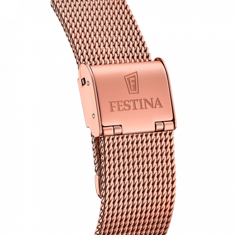 Festina boyfriend watch f20477/1 with pink steel strap, for women.