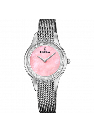 Festina women's pink mademoiselle stainless steel watch bracelet f20494/5