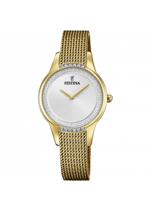 Festina mademoiselle watch f20495/1 silver steel strap, women's