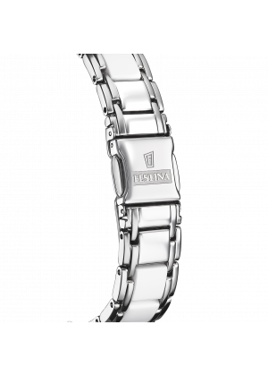 Festina ceramic watch f20499/1 white steel strap, women