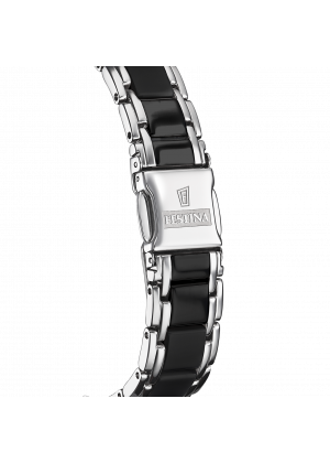 Festina ceramic watch f20499/3 black steel strap, women