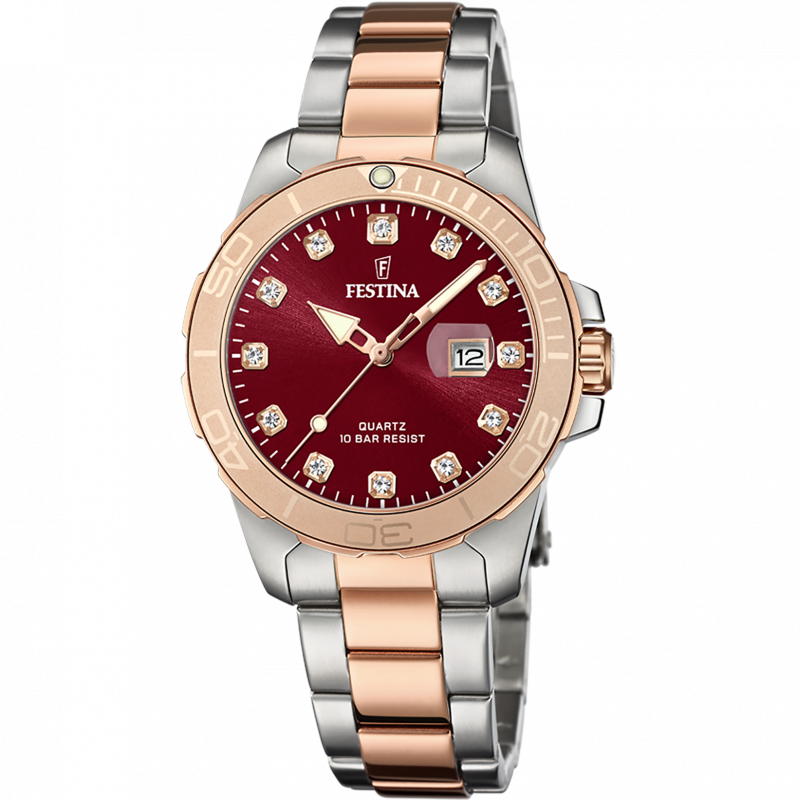 Festina watch f20505/2 bordeaux women