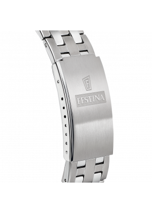 Festina classics watch f20357/4 black steel strap, men