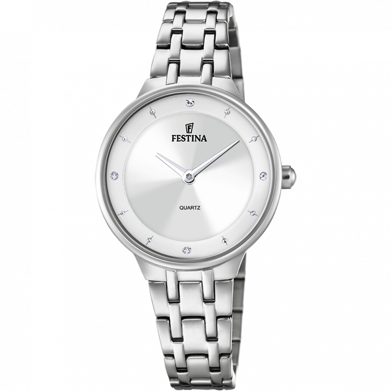 Festina watch f20600/1 silver steel strap, women's