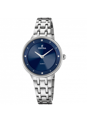 Festina watch f20600/3 blue steel strap, women