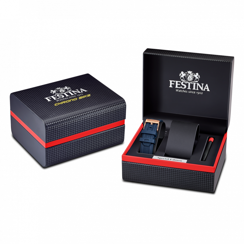 Festina watch special editions f20524/1 blue steel strap, men