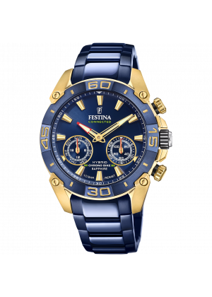 Festina connected watch f20547/1 blue steel strap, men