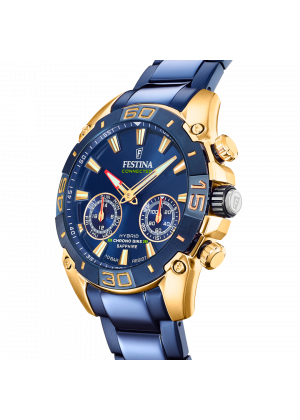 Festina connected watch f20547/1 blue steel strap, men