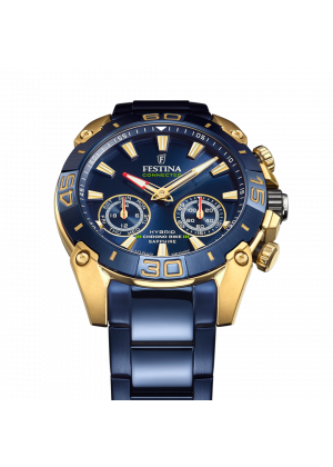 Festina connected watch f20547/1 blue steel strap, men