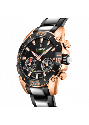 Festina connected watch f20548/1 black steel strap, men