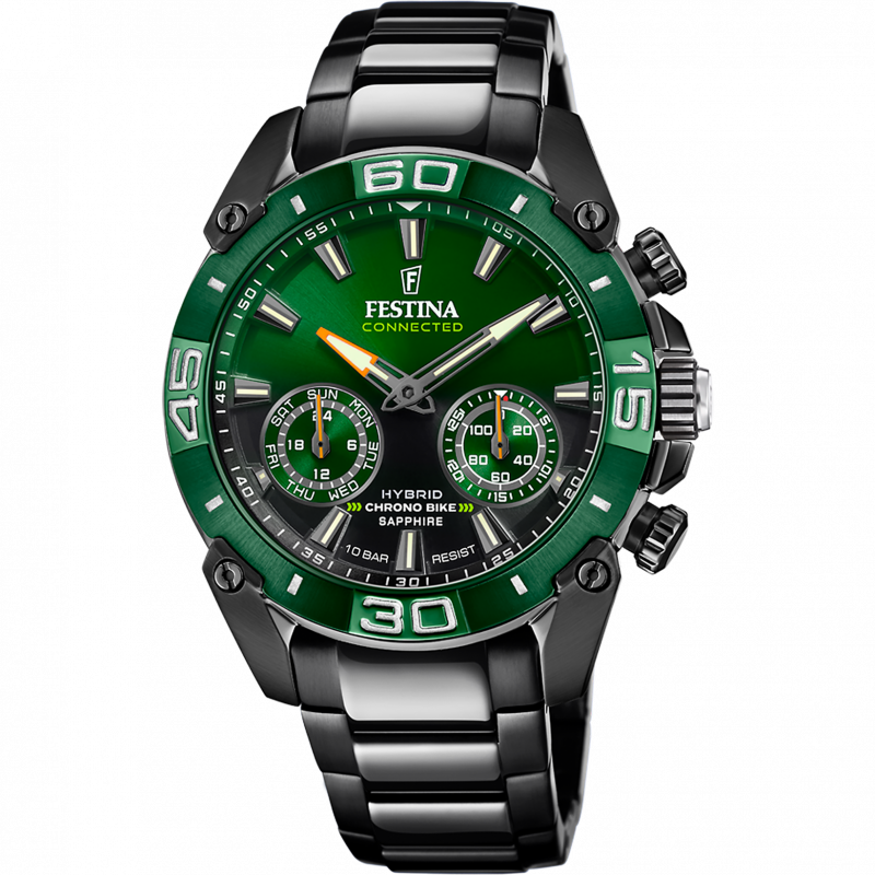 Festina men's green stainless steel watch bracelet f20548/2