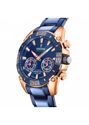 Festina connected watch f20549/1 blue steel strap, men