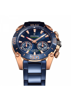 Festina connected watch f20549/1 blue steel strap, men