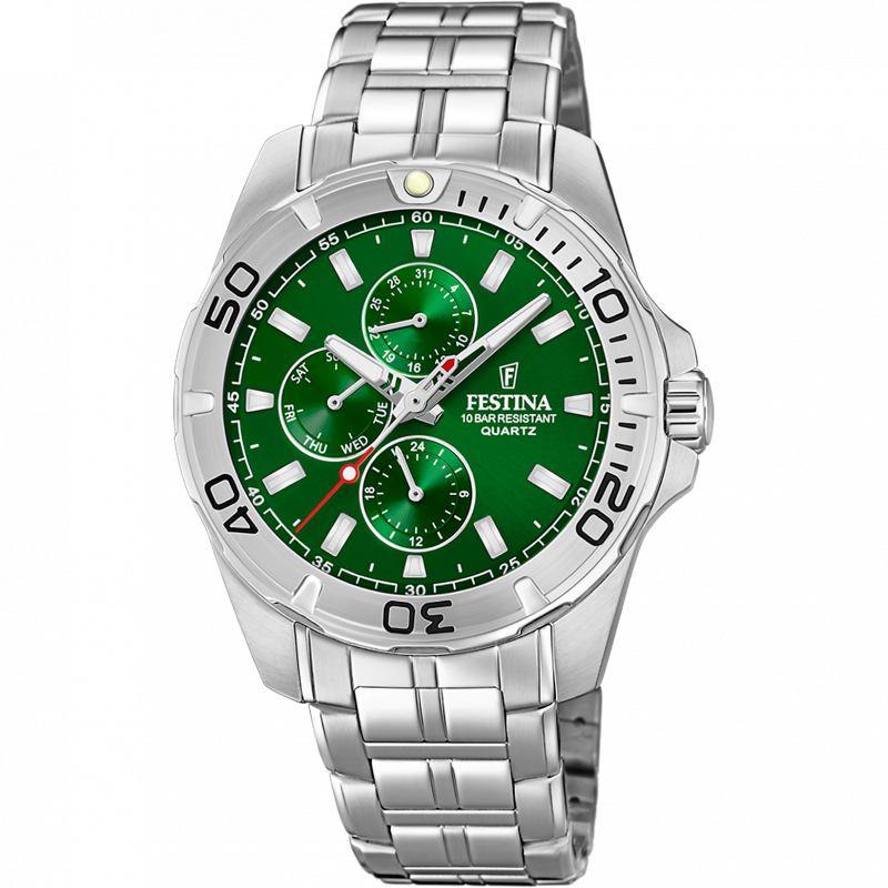 Festina men's green stainless steel watch bracelet f20445/7