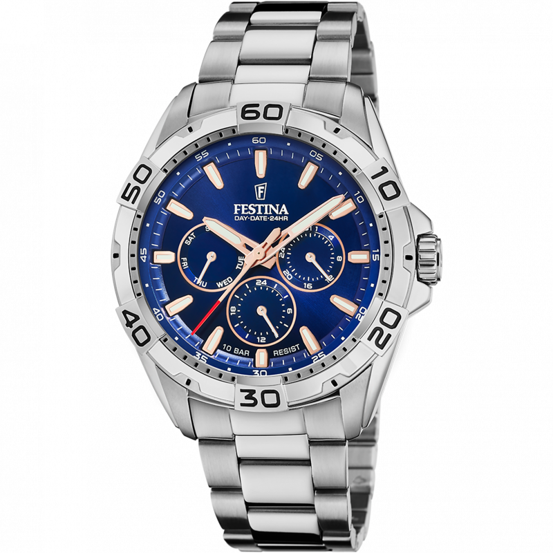 Festina men's blue stainless steel watch bracelet f20623/2