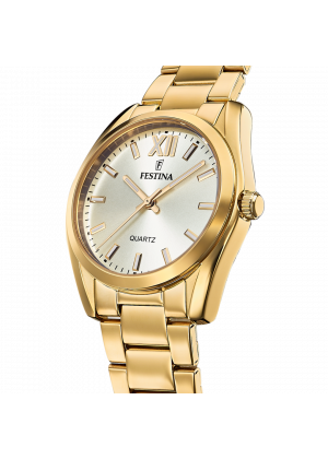 Festina watch f20640/1 champagne stainless steel 316l strap, women