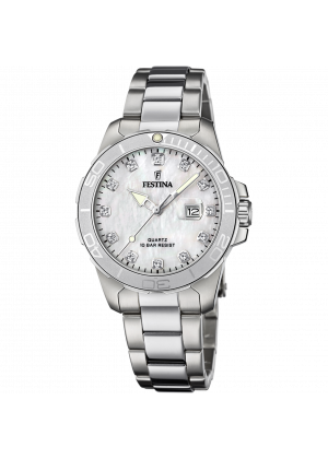 Festina boyfriend watch f20503/1 mother-of-pearl dial, women's