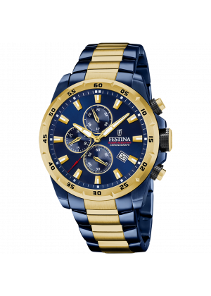 Reloj festina f20564/1 azul correa de acero, hombre