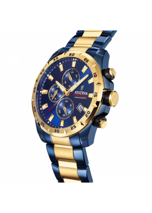 Reloj festina f20564/1 azul correa de acero, hombre